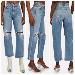 AGOLDE MIA distressed mid rise jeans 29